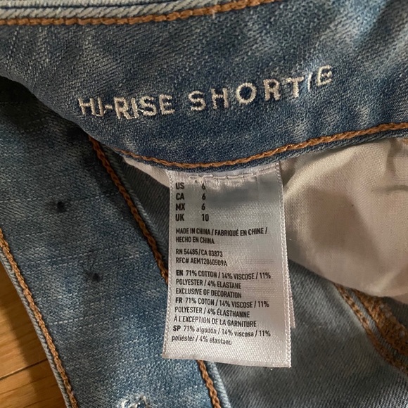 Hi-rise Jean Shorts - Picture 3 of 3